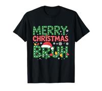Merry Christmas Bruh Bro Greeting Teens Boys Men Christmas Camiseta