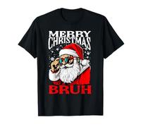 Merry Christmas Bruh Funny Gen Z Alpha Santa Meme Rizzler Camiseta