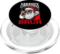 Merry Christmas Bruh Funny Gen Z Alpha Santa Meme Rizzler PopSockets PopGrip para MagSafe