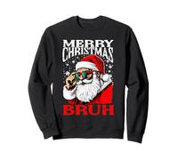 Merry Christmas Bruh Funny Gen Z Alpha Santa Meme Rizzler Sudadera