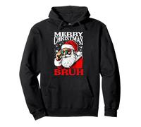 Merry Christmas Bruh Funny Gen Z Alpha Santa Meme Rizzler Sudadera con Capucha