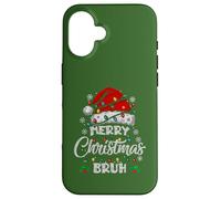 Merry Christmas Bruh - Luces de Papá Noel a Juego para Navidad Familiar Carcasa para iPhone 16