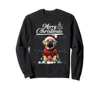 Merry Christmas Bullmastiff Santa Hat Dog Lovers Xmas Sudadera
