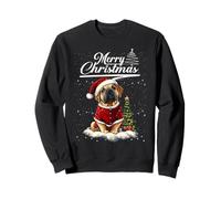 Merry Christmas Bullmastiff Santa Hat Dog Lovers Xmas Sudadera