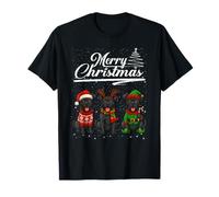 Merry Christmas Cane Corso Reindeer Elf Santa Dog Lover Camiseta