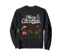 Merry Christmas Cane Corso Reindeer Elf Santa Dog Lover Sudadera