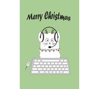 Merry Christmas Cat: 110 blank paged lined journal