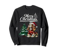 Merry Christmas Cavalier King Charles Spaniel Santa Hat Xmas Sudadera