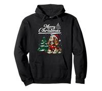 Merry Christmas Cavalier King Charles Spaniel Santa Hat Xmas Sudadera con Capucha