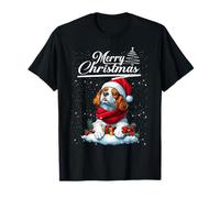 Merry Christmas Cavalier King Charles Spaniel Santa Xmas Camiseta