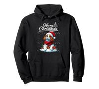 Merry Christmas Cavalier King Charles Spaniel Santa Xmas Sudadera con Capucha