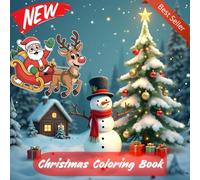 Merry Christmas Coloring Book for Adults & Teens: 50 Festive and Relaxing Coloring Pages with Santa Claus, Winter Scenes, Holiday Decorations, and Stress-Relieving Designs