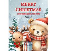 Merry Christmas Colouring Book for Kids Ages 1-4: Perfect Stocking Stuffer/Gift for Toddlers, Kids. 50+ Fun, Festive Christmas Designs to Colour. Easy and Cute Illustrations. Large Size. 8.5x11 inches