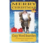 MERRY CHRISTMAS COZY WORD SEARCH: Word searches with easy to read print CHRISTMAS feelings, traditions, food and family Xmas stocking filler, gift 6 x 9 inches, 110 pages
