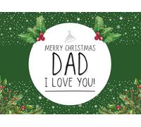 Merry Christmas Dad, I Love You!: A Fill-in-the-Blank Personalized Gift Book for Dad - Perfect for Christmas