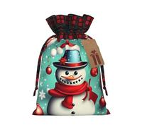 Merry Christmas Day 1 bolsa de Navidad con cordón de 4.7 x 6.9 pulgadas, bolsa robusta para regalos y artículos esenciales de uso diario