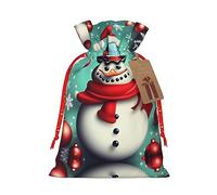 Merry Christmas Day 1 bolsa de Navidad con cordón de 4.7 x 6.9 pulgadas, bolsa robusta para regalos y artículos esenciales de uso diario