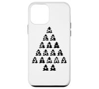 Merry Christmas - Feliz Navidad - Árbol Negro Carcasa para iPhone 12 Mini
