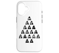 Merry Christmas - Feliz Navidad - Árbol Negro Carcasa para iPhone 16