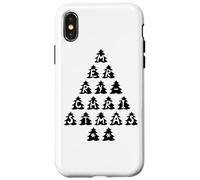 Merry Christmas - Feliz Navidad - Árbol Negro Carcasa para iPhone X/XS