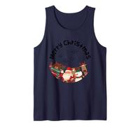 Merry Christmas Frase Divertida para Navidad Camiseta sin Mangas