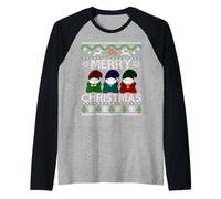 Merry Christmas Gnom Funny Ugly Christmas Camiseta Manga Raglan