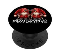 Merry Christmas GNOME Couple For Women Men Funny Holiday PopSockets PopGrip Adhesivo