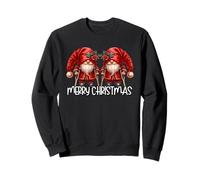 Merry Christmas GNOME Couple For Women Men Funny Holiday Sudadera