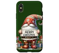 Merry Christmas GNOME Family Christmas Graphic For Xmas Carcasa para iPhone X/XS