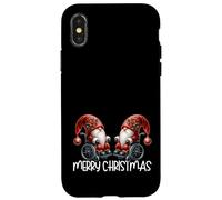 Merry Christmas Gnomes For Women Men Kids Wheelchair Santa Carcasa para iPhone X/XS