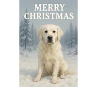 Merry Christmas - Golden Retriever Winter Notizbuch: Ein festliches Notizbuch mit süßem Golden Retriever im Schnee - Ideal für Weihnachtsgedanken, Geschenkideen & Winter-Notizen