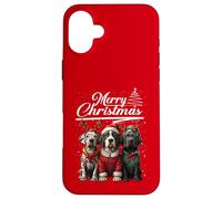 Merry Christmas Great Dane Santa Hat Cute Xmas Holiday Carcasa para iPhone 16 Plus