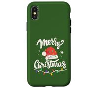 Merry Christmas - Guirnalda de Luces con diseño de Gorro Carcasa para iPhone X/XS