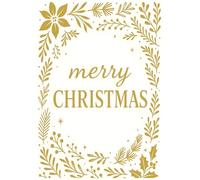 Merry Christmas: Hardcover Decorative Coffee Table Book for Holiday Home Decor | Festive Lined Journal for Christmas Planning, Gift Lists, Recipes & Winter Memories | Modern Aesthetic