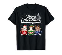 Merry Christmas Havanese Reindeer Elf Santa Squad Dog Lover Camiseta