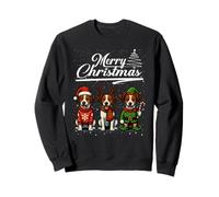 Merry Christmas Jack Russell Terrier Reindeer Elf Santa Sudadera