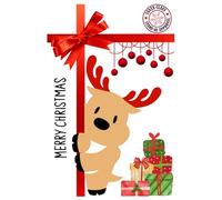 Merry Christmas Journal: Adorable Reindeer Holiday Notebook for Festive Writing & Holiday Cheer: Perfect Gift for Kids, Friends, and Family | 6x9 Lined Pages for Christmas Memories & New Year Notes