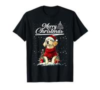 Merry Christmas Labrador Retriever Santa Hat Dog Lovers Xmas Camiseta