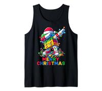 Merry Christmas Master Builder Block Brick Dabbing Costume Camiseta sin Mangas