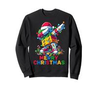 Merry Christmas Master Builder Block Brick Dabbing Costume Sudadera