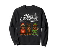 Merry Christmas Newfoundland Reindeer Elf Santa Dog Lover Sudadera