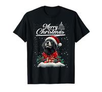 Merry Christmas Newfoundland Santa Hat Dog Lovers Xmas Camiseta