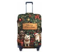 Merry Christmas No.112 - Fundas protectoras elásticas para equipaje de 45,7 a 81,3 cm, Black, M
