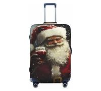 Merry Christmas No.138 - Fundas protectoras elásticas para equipaje de 45,7 a 81,3 cm, Black, L