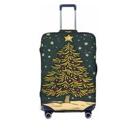 Merry Christmas No.139 - Fundas protectoras elásticas para equipaje de 45,7 a 81,3 cm, Black, X-Large