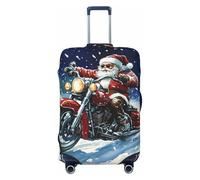 Merry Christmas No.158 - Fundas protectoras elásticas para equipaje de 45,7 a 81,3 cm, Black, L