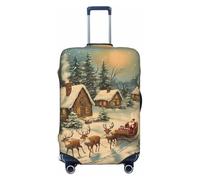 Merry Christmas No.188 - Fundas protectoras elásticas para equipaje de 45,7 a 81,3 cm, Black, XL