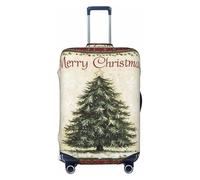 Merry Christmas No.222 - Fundas protectoras elásticas para equipaje de 45,7 a 81,3 cm, Black, S
