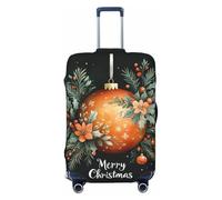 Merry Christmas No.257 - Fundas protectoras elásticas para equipaje de 45,7 a 81,3 cm, Black, M