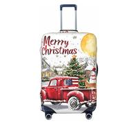 Merry Christmas No.283 - Fundas protectoras elásticas para equipaje de 45,7 a 81,3 cm, Black, S